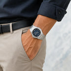 Relógio Masculino POEDAGAR Executive Quadrado em Aço Inoxidável