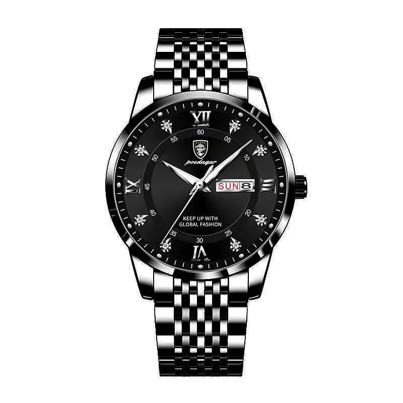 Relógio Masculino Esmerion Windsor Aço Inoxidável com Calendário