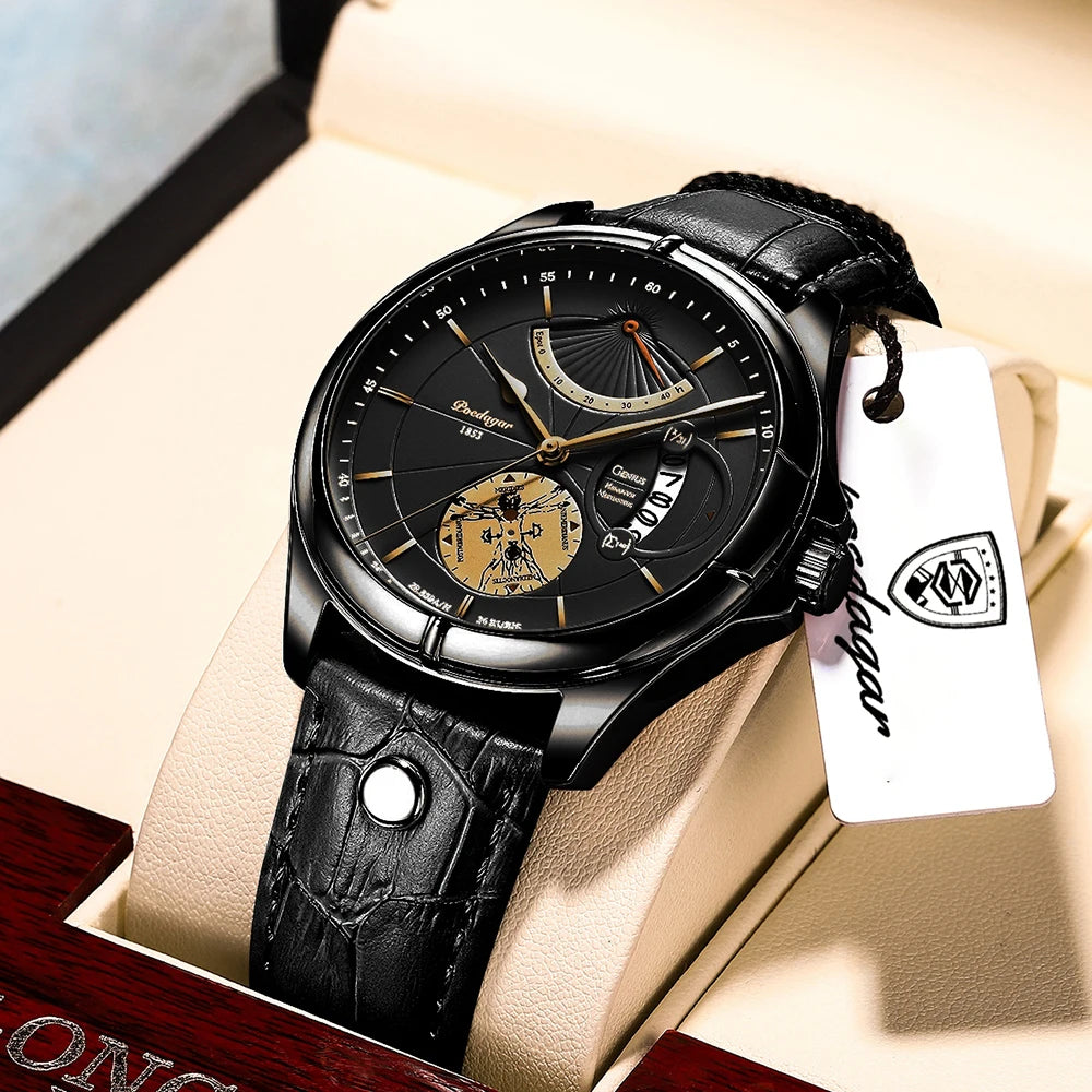Relógio Masculino Esmerion Ranger Sport Grande Couro