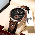 Relógio Masculino Esmerion Ranger Sport Grande Couro