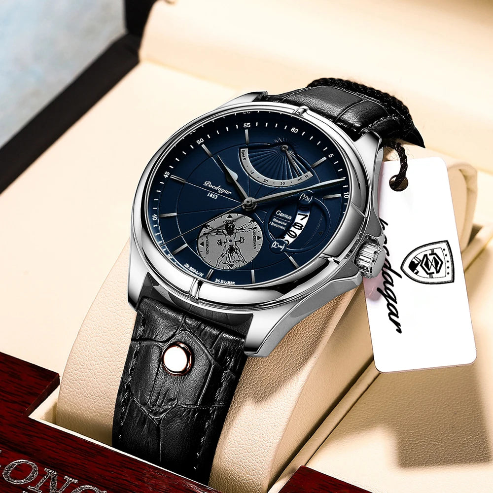 Relógio Masculino Esmerion Ranger Sport Grande Couro