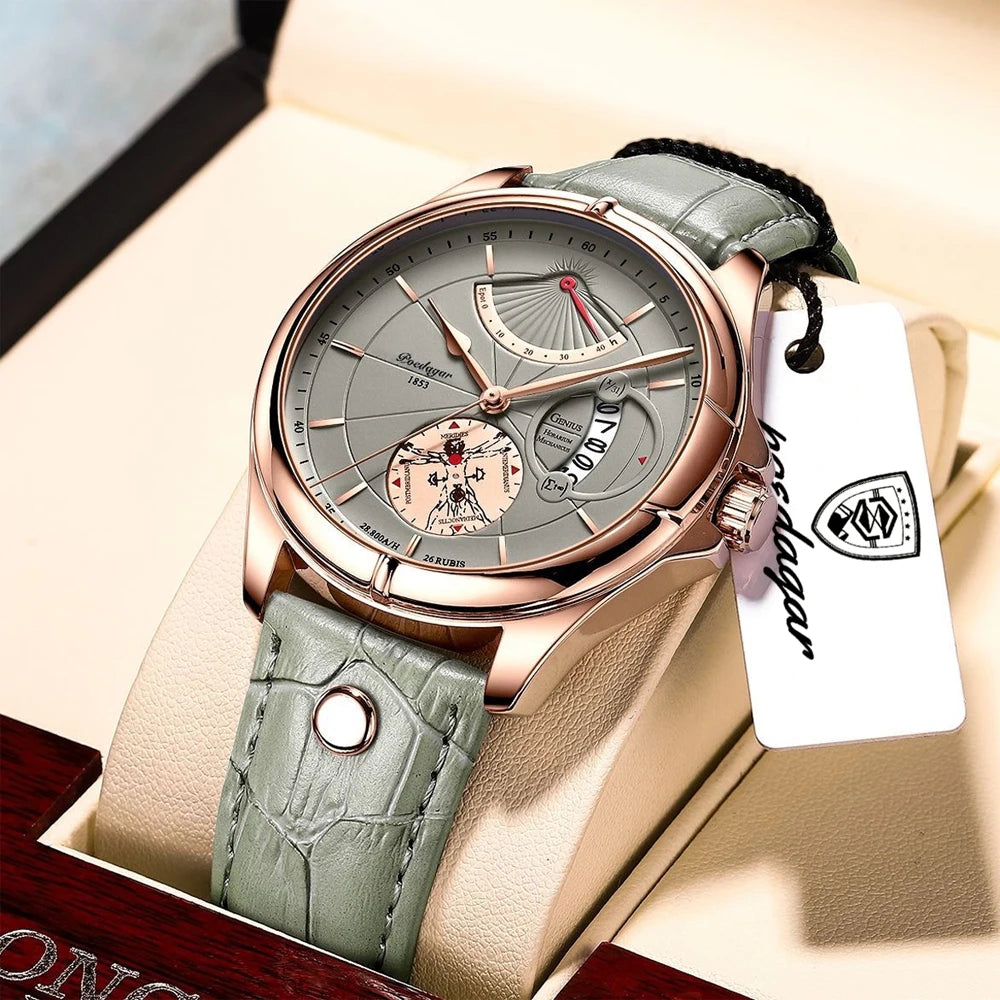 Relógio Masculino Esmerion Ranger Sport Grande Couro