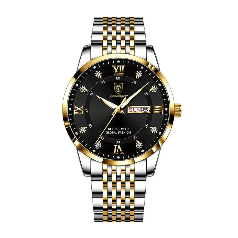 Relógio Masculino Esmerion Windsor Aço Inoxidável com Calendário
