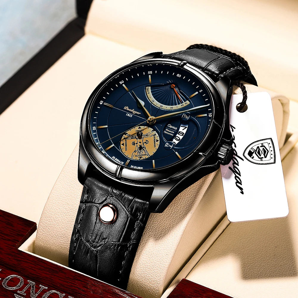 Relógio Masculino Esmerion Ranger Sport Grande Couro