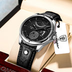 Relógio Masculino Esmerion Ranger Sport Grande Couro