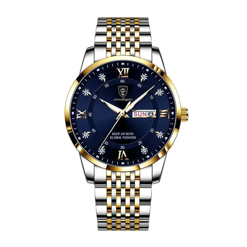 Relógio Masculino Esmerion Windsor Aço Inoxidável com Calendário