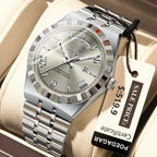 Relógio Masculino Esmerion Classic Aço Inoxidável com Calendário